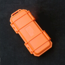 (Orange) Portable Storage Case Tactical Outdoor Anti-pressure Shockproof Airtight Box