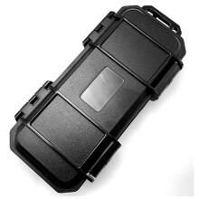 (Black) Portable Storage Case Tactical Outdoor Anti-pressure Shockproof Airtight Box