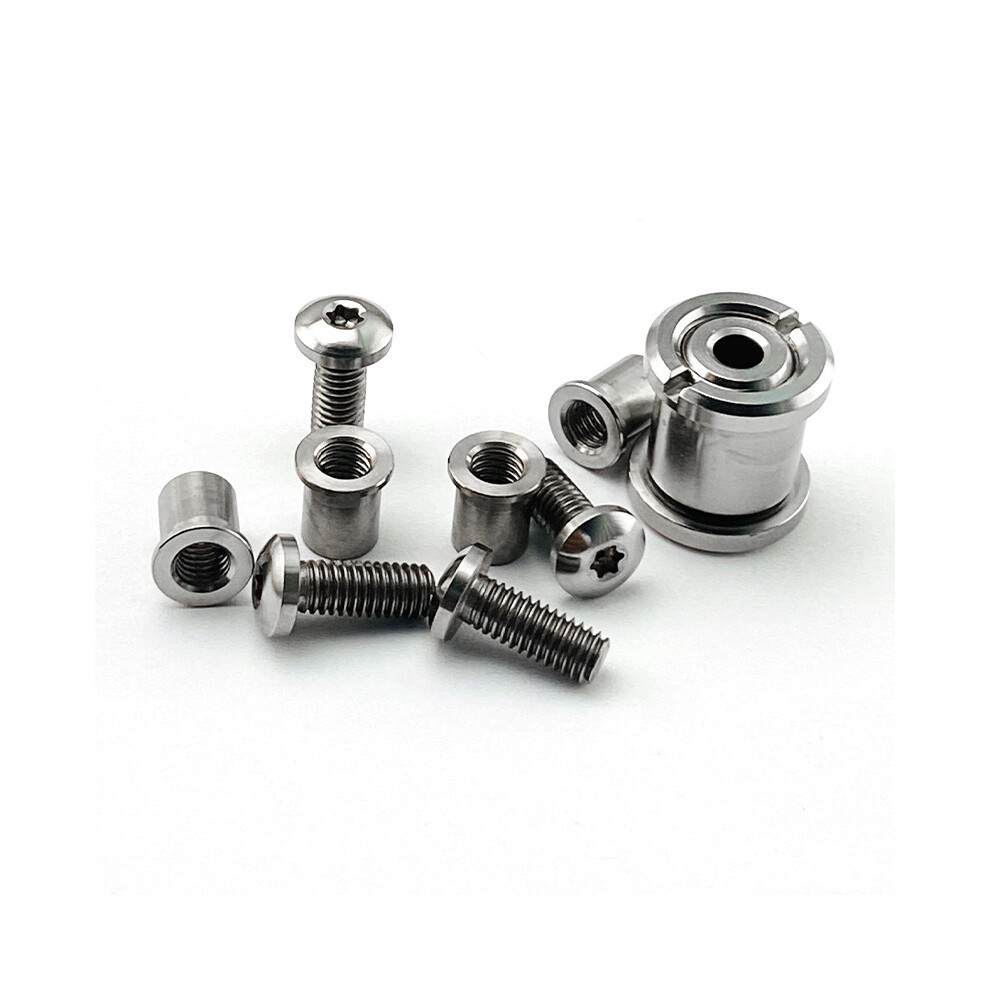 (Smf Titanium) 1Set Diy Handle Lock Screw Support Shaft Titanium Spindle Screws For Strider Smf Sng Knife 320997743637