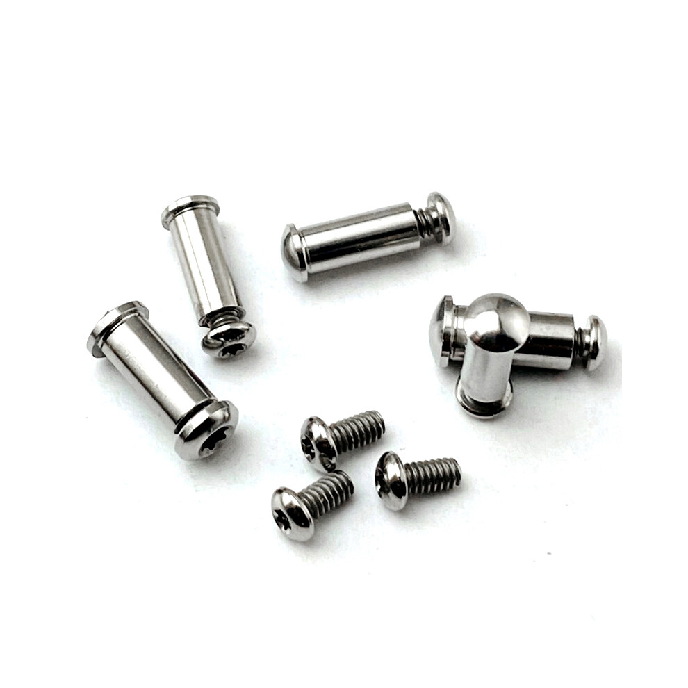 (For Spyderco Endura C10 (Silver)) C10 C11 Customstainless Handle Screw Set For Spyderco Delica C11 Endura C10 Knife 320997745273