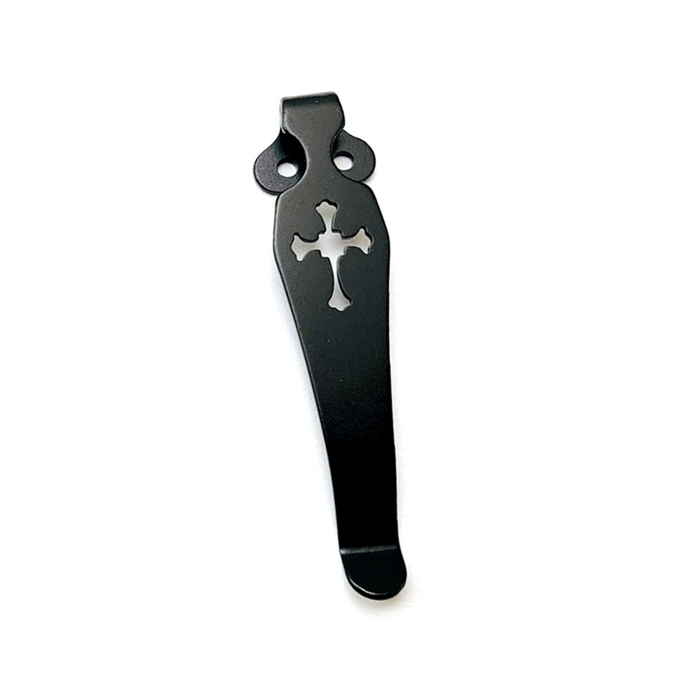 (Black) Titanium Back Clip Knife Pocket Clip For Spyderco C81 Paramilitary 2 C10 C11 Diy 320997745426