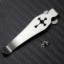 Titanium Alloy Back Clip for Benchmade 551 Griptilian ZT 0620 0630 Folding Knife