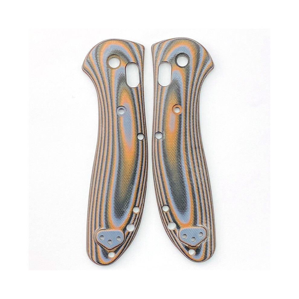 (Brown) 1 Pair Handle Patch Custom G10 Scales For Benchmade Griptilian 551 Folding Knife Brown 320997745495