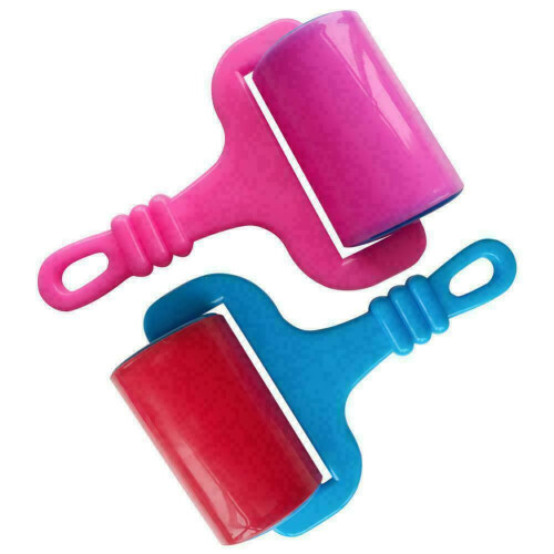 2PCS Multi-functional Diamond Painting Plastic Roller DIY Clay Flattening Tool