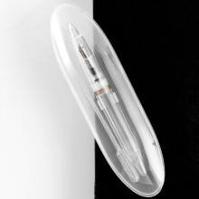 (Grey) Transparent Clear Eyedropper Fountain Pen Super Fine Nib 0.5MM Writting Pen