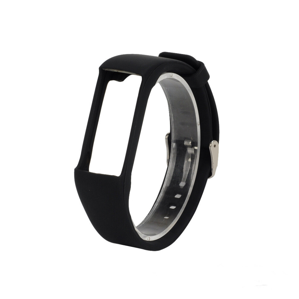 (Black) Replacement Silicone Wristband Bracelet For Polar A360 A370 Gps Smart Watch Black 320997748878