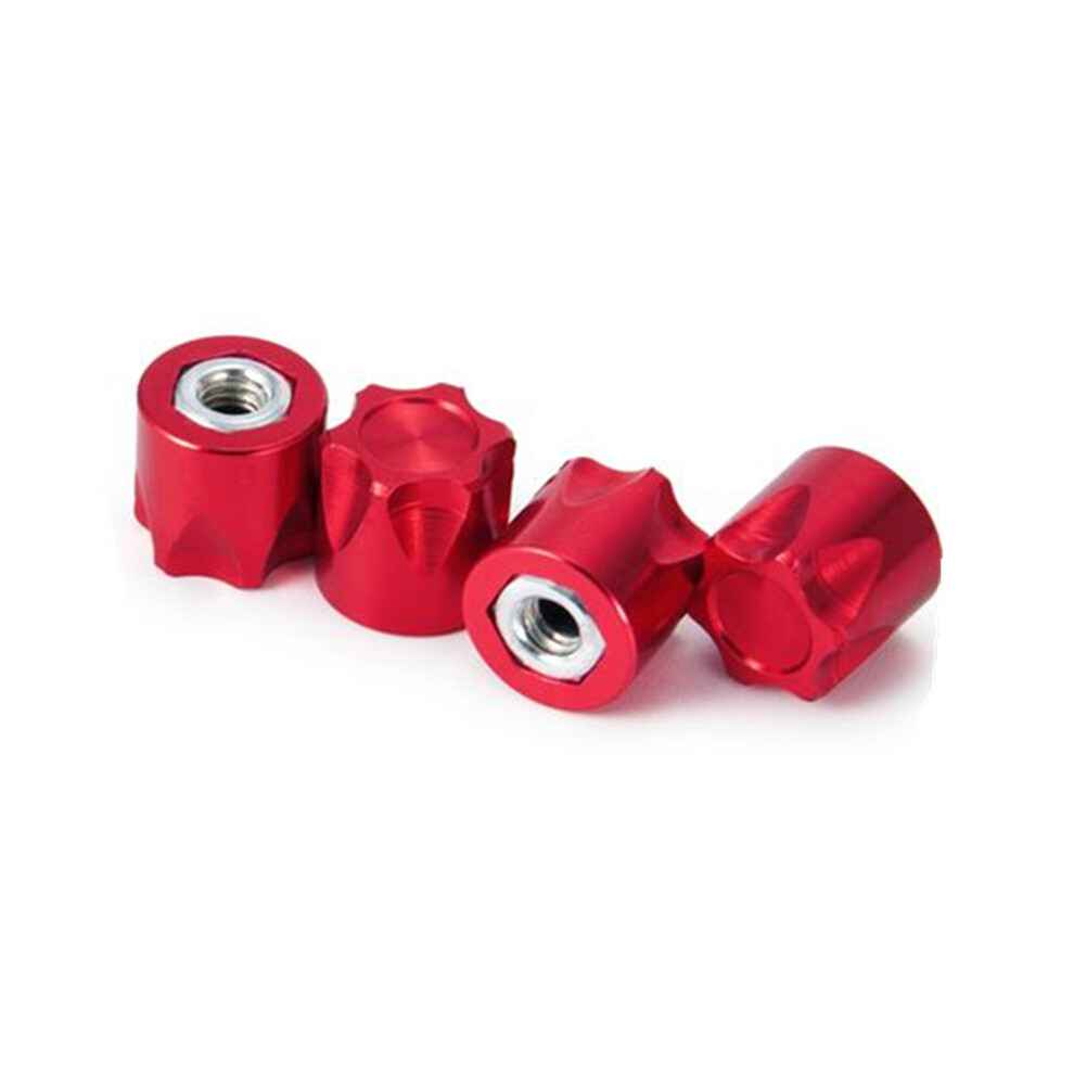 (Red) 4Pcs Wheel Rim Center Cap M4 Nut For 1/10 Rc Crawler Trx4 Axial Scx10 D90 Tamiya Red 320997748960