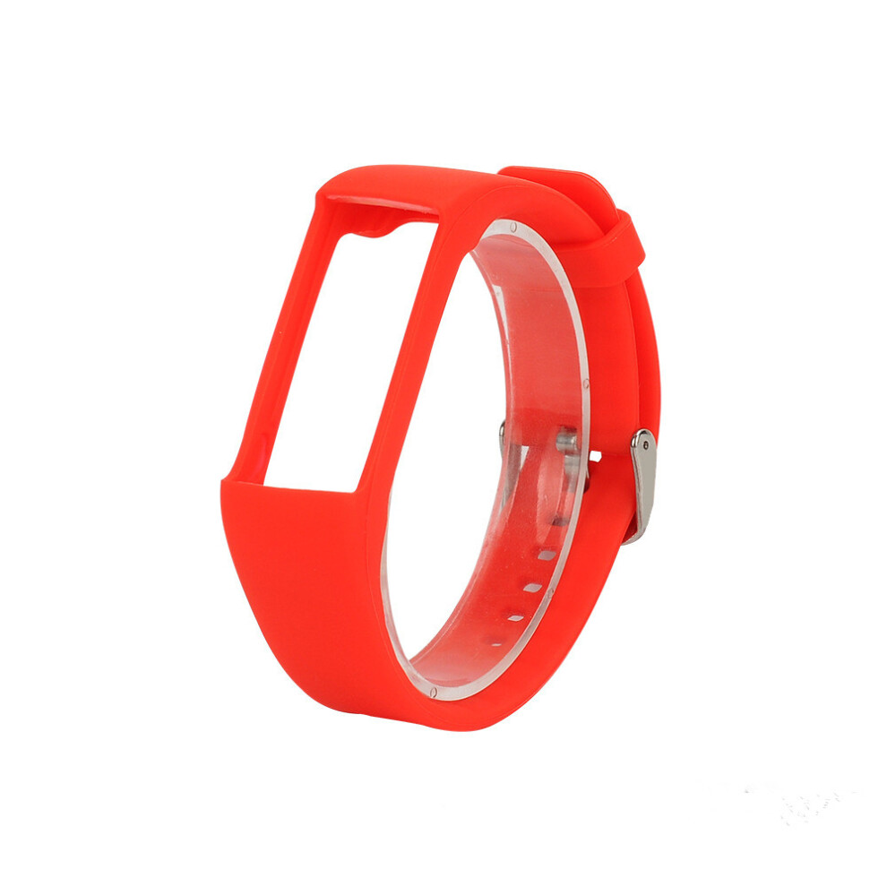 (Red) Replacement Silicone Wristband Bracelet For Polar A360 A370 Gps Smart Watch Red 320997748885