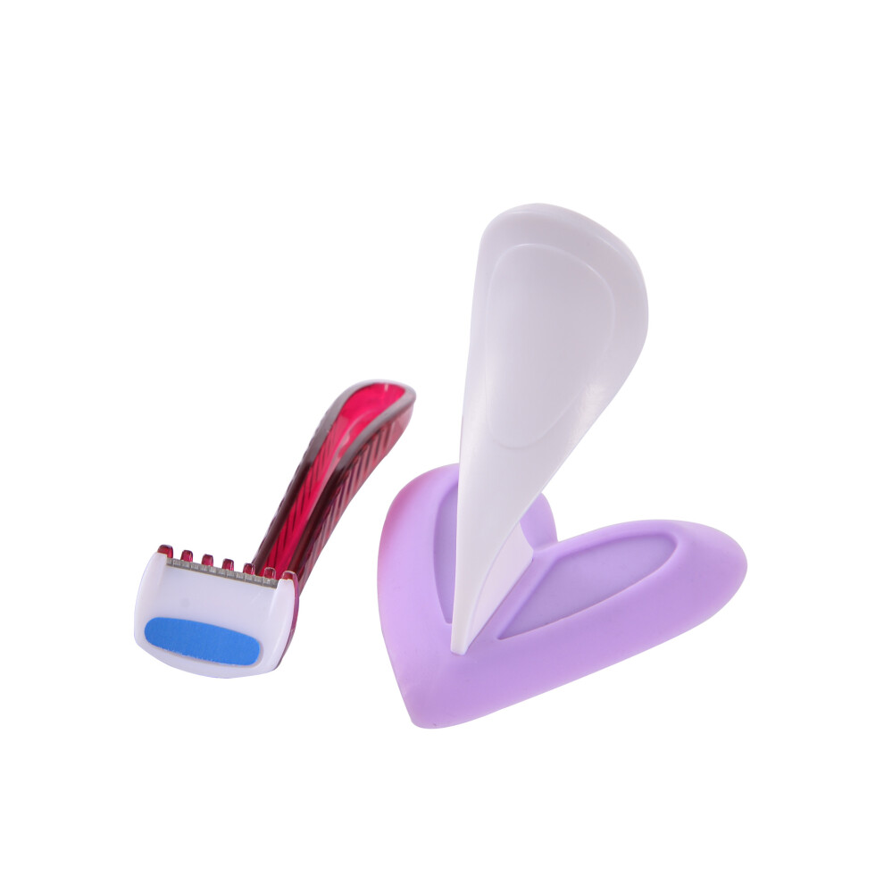 (Heart) Women Pubic Hair Shaving Template Bikini Private Parts Plastic Razor Shaver Sexy