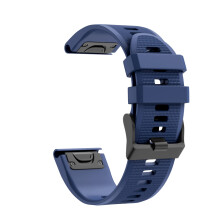 (Blue, Garmin Fenix 6X) Quick Release Silicone Watchband Wrist Strap Replacement For Garmin Fenix 6X/Fenix 6