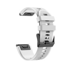 (White, Garmin Fenix 6X) Quick Release Silicone Watchband Wrist Strap Replacement For Garmin Fenix 6X/Fenix 6