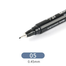 (05 0.45mm) Black Fine Line Sketch Drawing Marker Fineliner Non-fading Ink Marking Pen