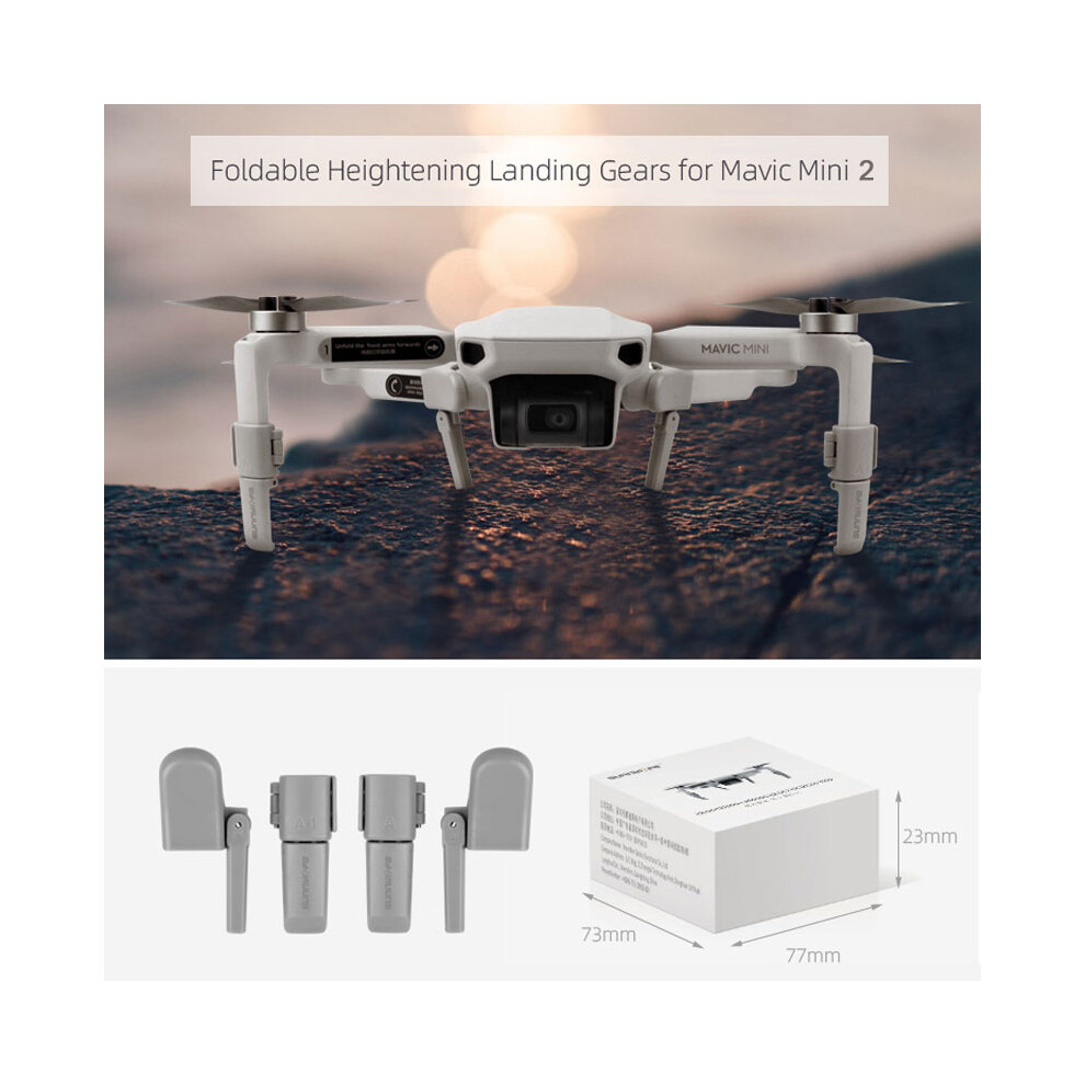 Shock-Absorption Landing Gear Foldable Extension Legs Protective Support For Dji Mavic Mini 2 Drone 110691466440