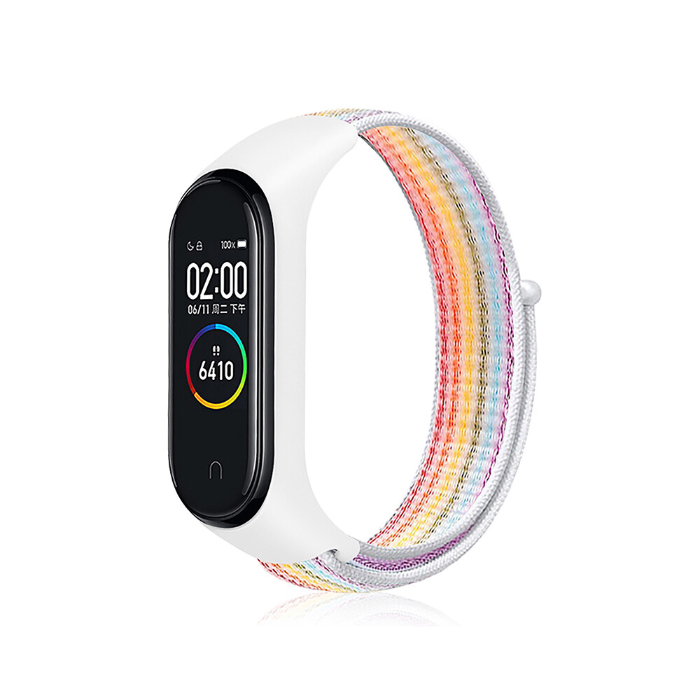 (Red) Adjustable Nylon Wristband Watch Strap Replacement For Xiaomi Mi Band 4/3 123643830640