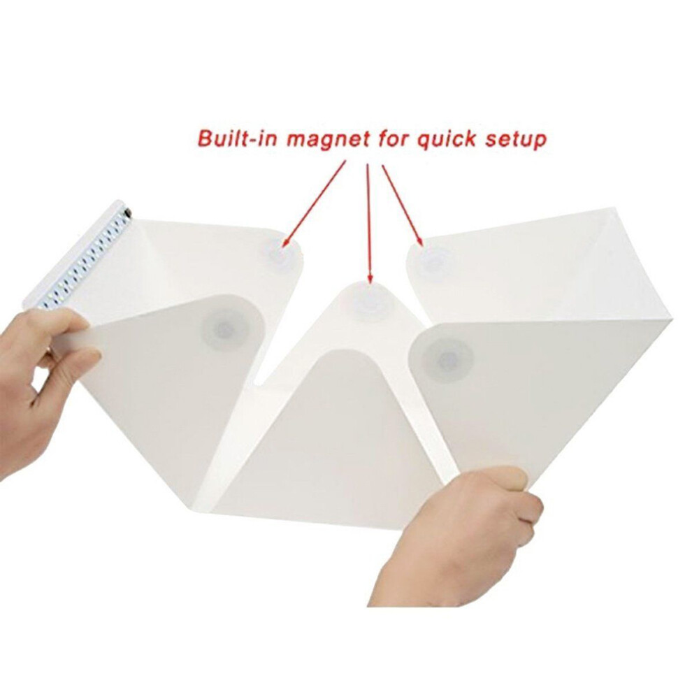 Room Mini Photo Studio 9" Photography Ing Tent Kit Backdrop Cube Box Light 320997750765