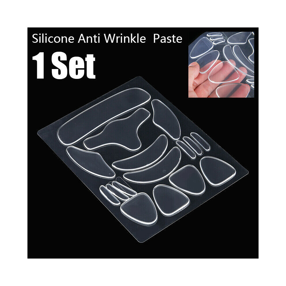 Facial Wrinkle Remover Strips Patches Reusable Face Tape Smoothing Silicone Pads for Face Overnight Prevention