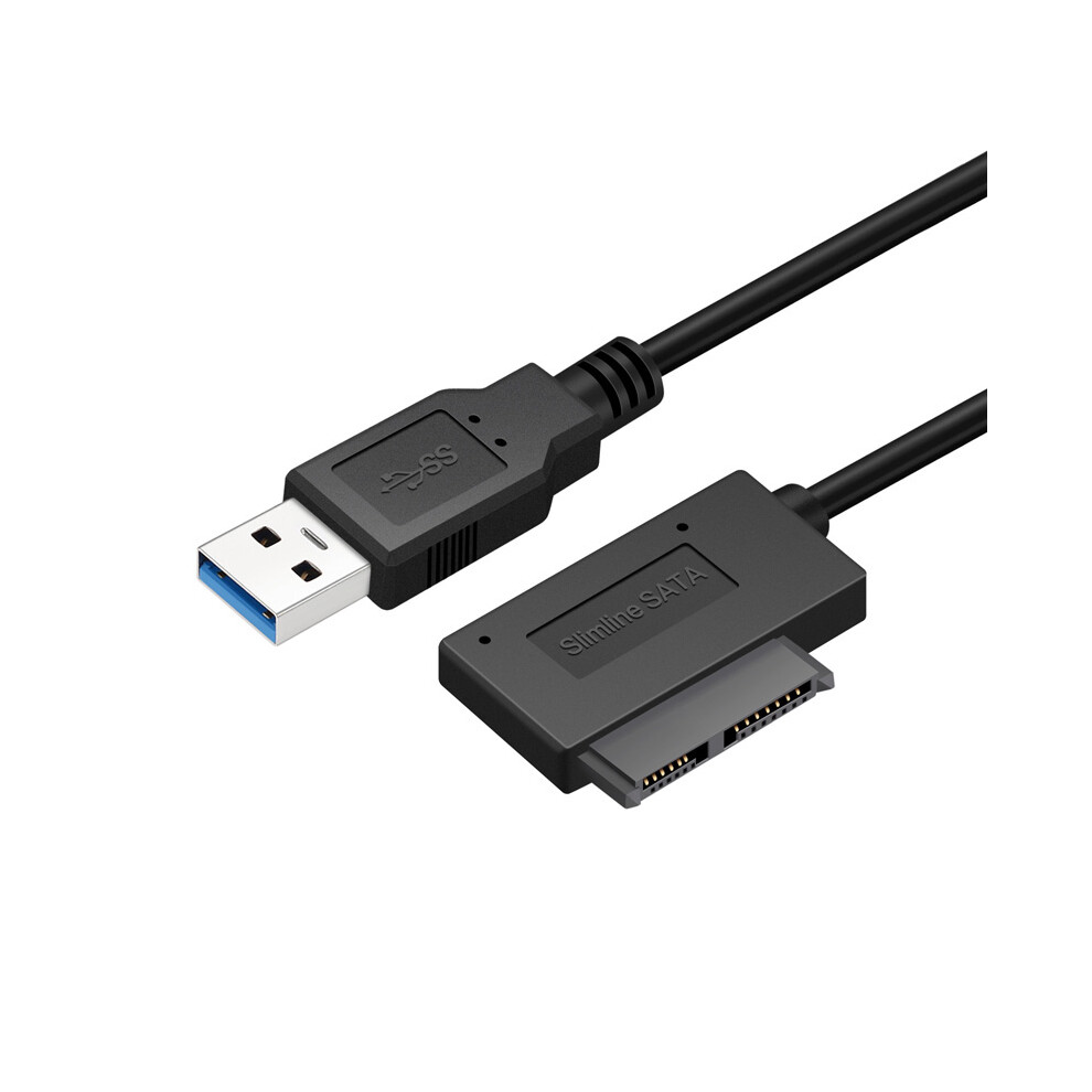 Professional Usb 3.0 To 7+6 13Pin Slimline Sata Cable Indicator For Notebook's Dvd/Cd-Rom For Hdd Caddy Drive Adapter 110691325747