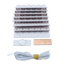 (50PCS 3V SMD with 2 meter wire) 3V 6V Ultra Bright Lamp Beads with Optical Lens Fliter for 32-65 inch LED TV Repair