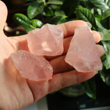Pink Rose Quartz Natural Raw Rough Crystal Mineral Specimen Rock Stone
