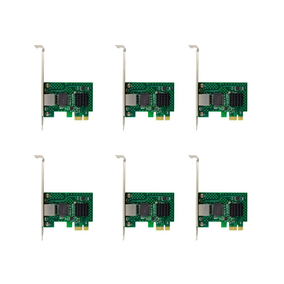6X I225-V Network Card, Pci-E I225 2.5G Ethernet Server Network Card For Desktop Computers 4713918068326