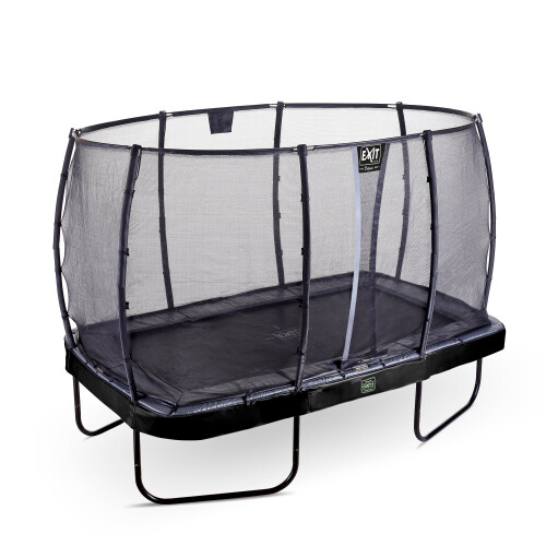 EXIT TOYS EXIT Elegant Premium Trampoline 8x14ft with Deluxe Safety Net – Black 1
