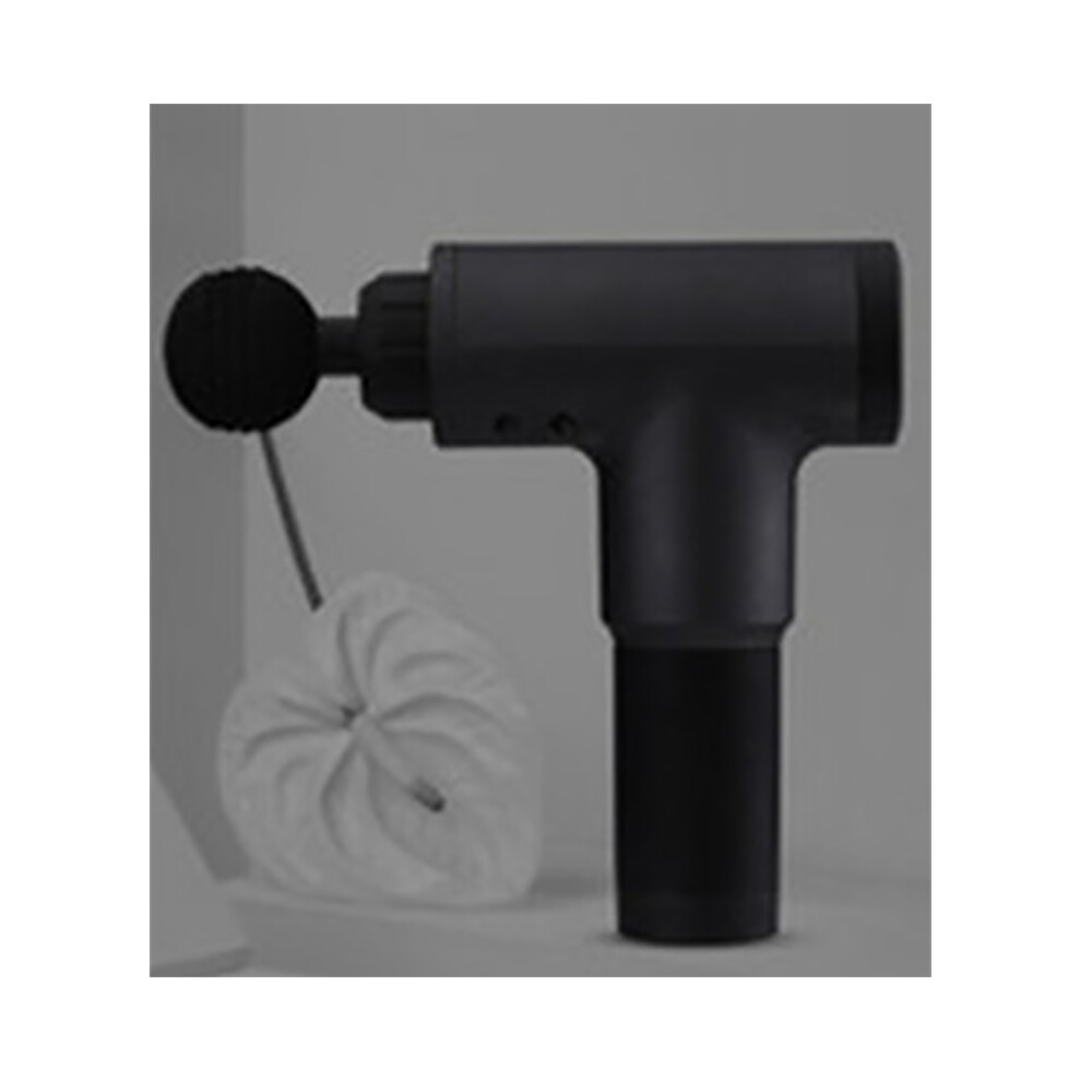 Black (Black) 4 Heads Fascia Massager Vibration Deep Muscle Pain Relief Body Relaxation Therapy