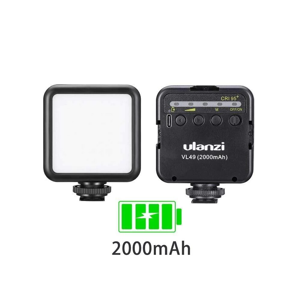 Ulanzi Vl49 Mini Led Photography Video Fill 5500K 1/4 Screw Mount Cold Shoe Light 110691326904