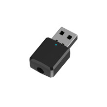 (Black) ZF169 Bluetooth 5.0 Receiver Transmitter Wireless Mini 3.5mm Stereo Adapter For Car Transmitter For TV