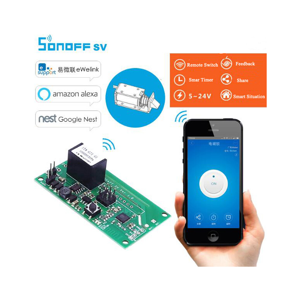 Sonoff Sv 5-24V Safe Voltage Wifi Wireless Switch Module App Remote Control For Ios Android Smart Home 110691329561