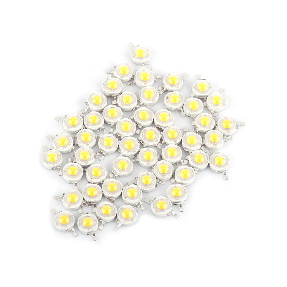 50Pcs 1W Emitting Diode High Power Led Beads Lamp Chip 3V-3.4V 6000-6500 K Light/White 110691326911