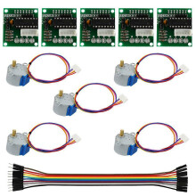 5PCS DC 5V 4-Phase Geared Stepper Motor with ULN2003 Driver Board For Arduino