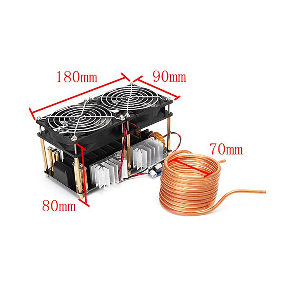 (1800W) 1800W/2500W Zvs High Power Induction Heating Board Module With Heat Sink Coil 110691326737