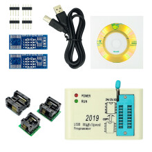 (Kit 2) EZP2019 Full Set High Speed USB SPI Programmer SOP8 Adapter Test Clip Sop8/16 Support 24 25 93 EEPROM 25 Flash Bios Chip