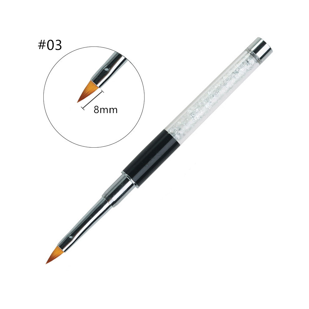 (#03) DIY Nail Art Tips Builder Brush Drawing Line Painting Pen Manicure Liner Tools