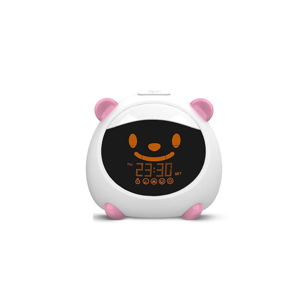 (Us ) Smart Wifi Alarm Clock Light Sound Expression Sleep Trainer App & Voice Control Pink 110691332233