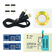 (Kit 1) EZP2019 Full Set High Speed USB SPI Programmer SOP8 Adapter Test Clip Sop8/16 Support 24 25 93 EEPROM 25 Flash Bios Chip