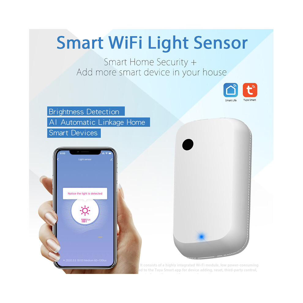 Tuya Smart Wifi Light Brightness Illuminance Sensor App Linkage Home Automation Module 110691329530