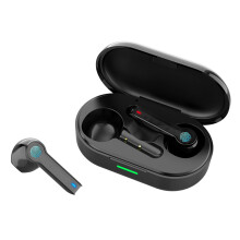 (Black) Bluetooth 5.0 Earbuds Touch Control TWS Stereo Wireless Earphones IPX6 Waterproof