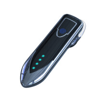 (Black) Wireless Bluetooth 5.0 Earpiece Touch Control Noise Cancelling Stereo Headphone