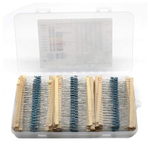 2600PCS/Lot 130 Values 1/4W 0.25W 1% Metal Film Resistors Assortment Kit