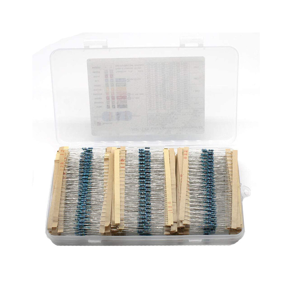 2600PCS/Lot 130 Values 1/4W 0.25W 1% Metal Film Resistors Assortment Kit