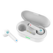 (White) Bluetooth 5.0 Earbuds Touch Control TWS Stereo Wireless Earphones IPX6 Waterproof