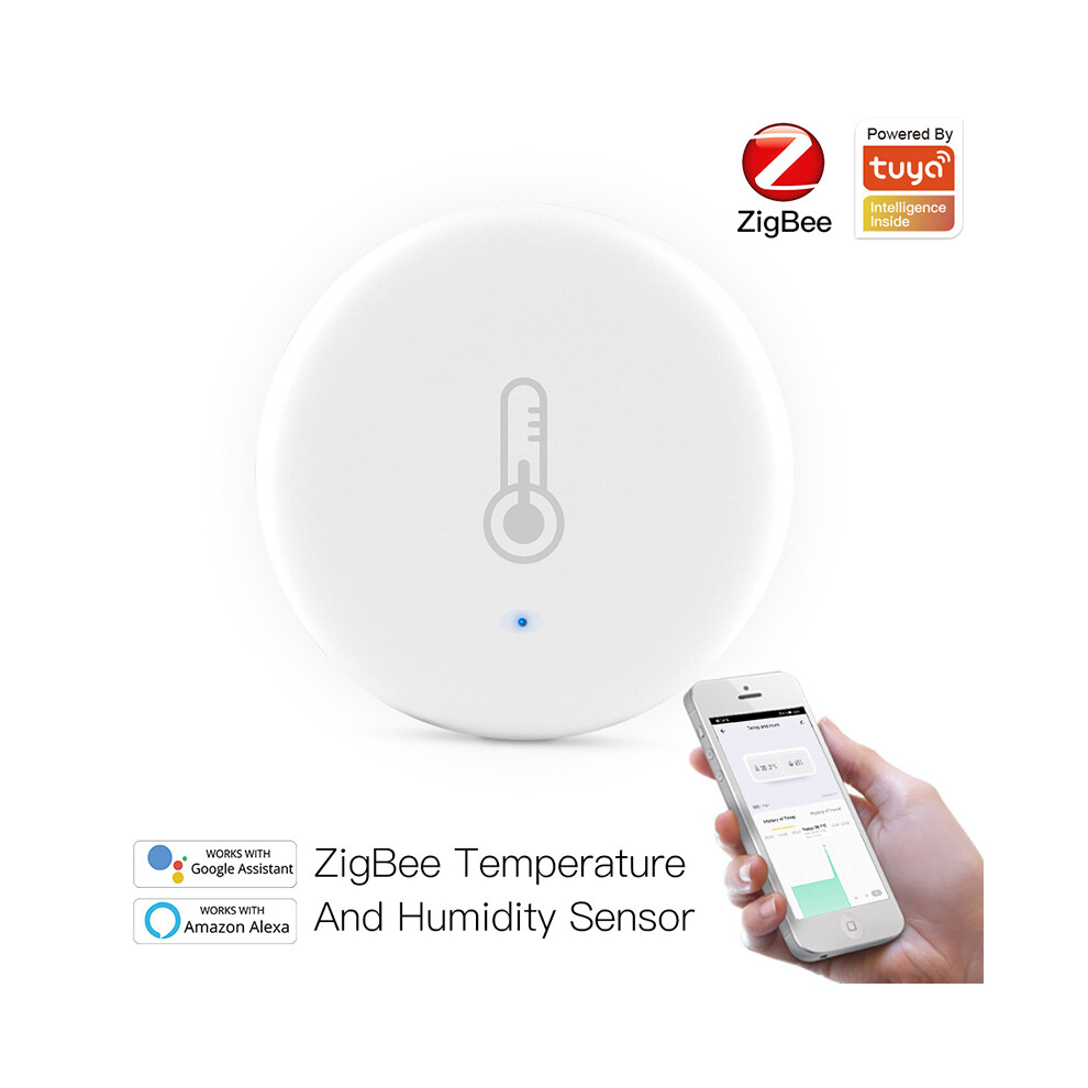 Tuya Smart Zigbee Temperature And Humidity Sensor Battery Powered Tuya Smart Life App Remote Control 110691334268