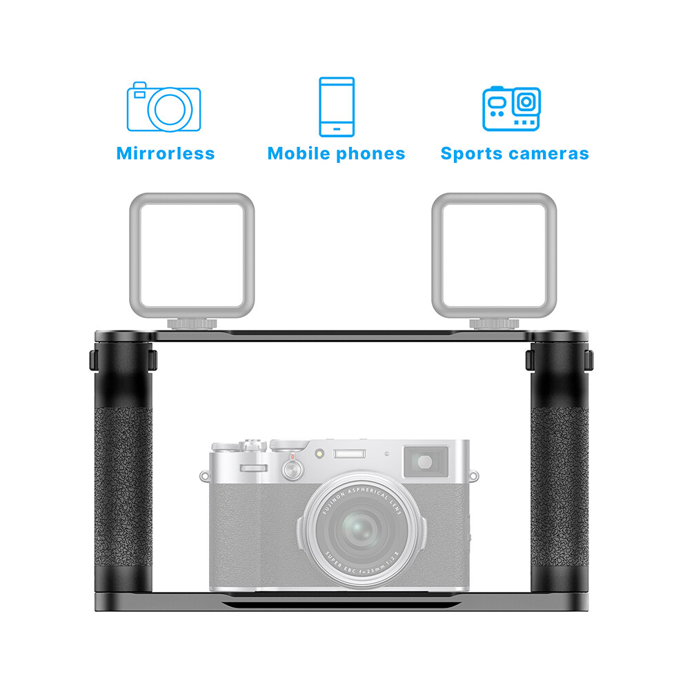 Ulanzi Uurig R069 Aluminum Vlog Video Holder Rig Stabilizer Handle Grip For Camera Gopro 110691334374