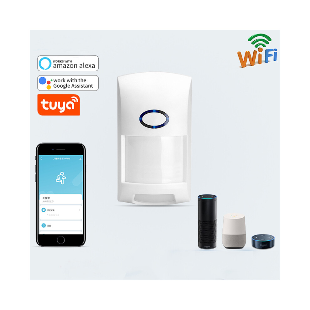 Tuya Smart Wifi Infrared Detector Pir Motion Sensor For Tuya Smart Life App - Human Body Induction Alarm 113121241785