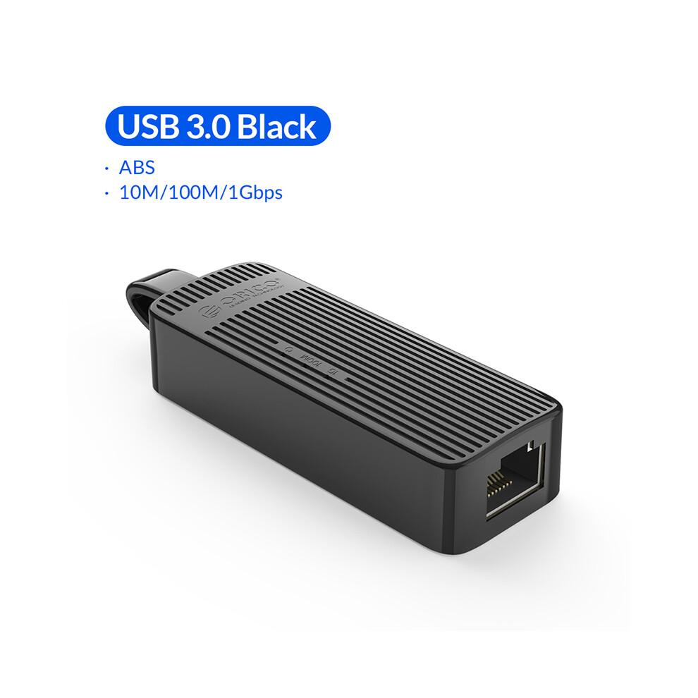 (Black) Orico Usb 3.0 To Ethernet Rj45 Network Lan Adapter For Windows 7/8/Vista/Xp 110691334213