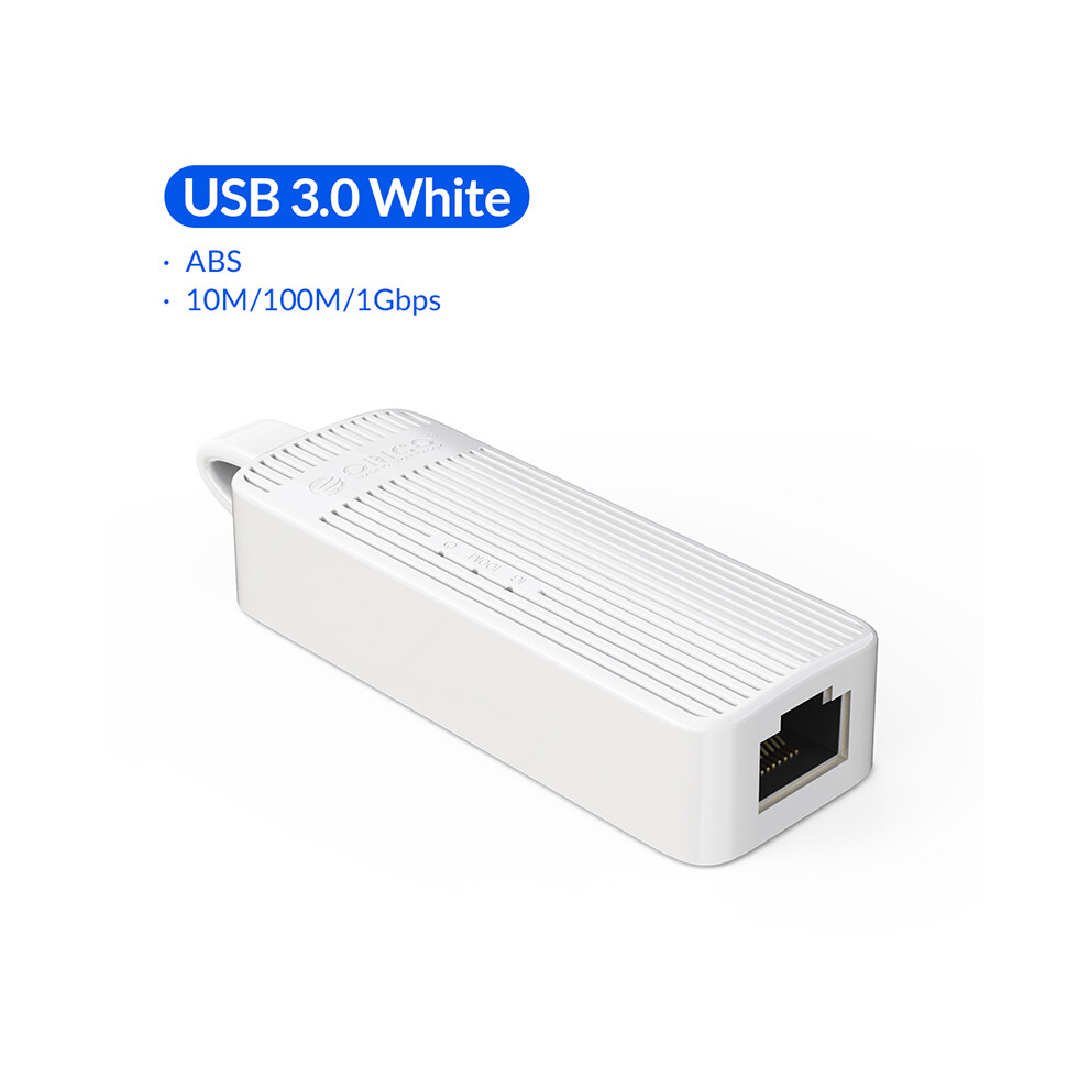 (White) Orico Usb 3.0 To Ethernet Rj45 Network Lan Adapter For Windows 7/8/Vista/Xp 110691334220