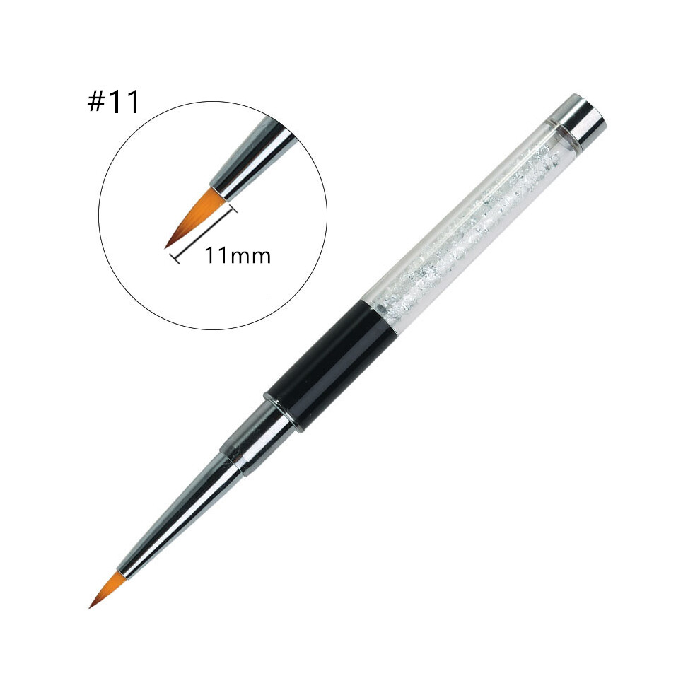 (#11) Professional Nail Art Pen Tips UV Builder Gel Drawing Painting Brush Manicure Set