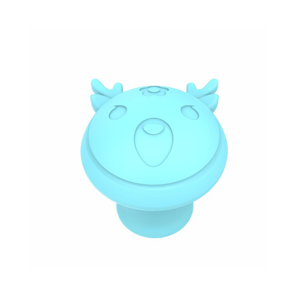 (Fawn Light Blue) Face Slimming Lifting Tool Skin Firming V Shape Exerciser Instrument Cute Portable Anti-Wrinkle Mouth Exercise Tool 110691497925