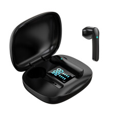 (Black) Wireless Earbuds TWS Bluetooth 5.0 Earphones Stereo Sound In-Ear Headphones with Mic